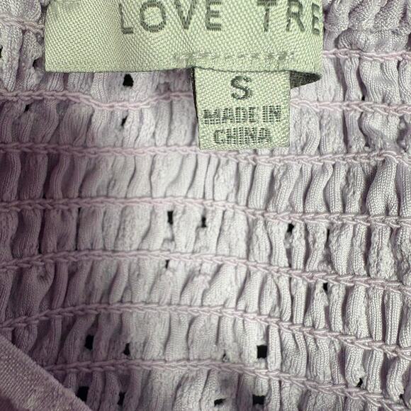 Love tree purple cropped top - Picture 3 of 3